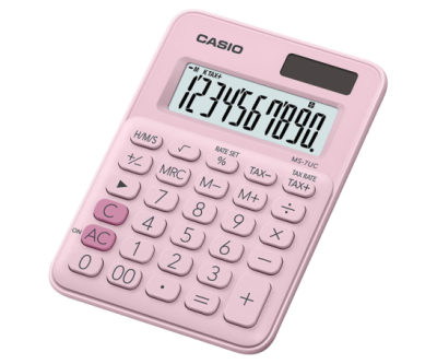CASIO Mini Desk Type 10 Digits Calculator - PINK